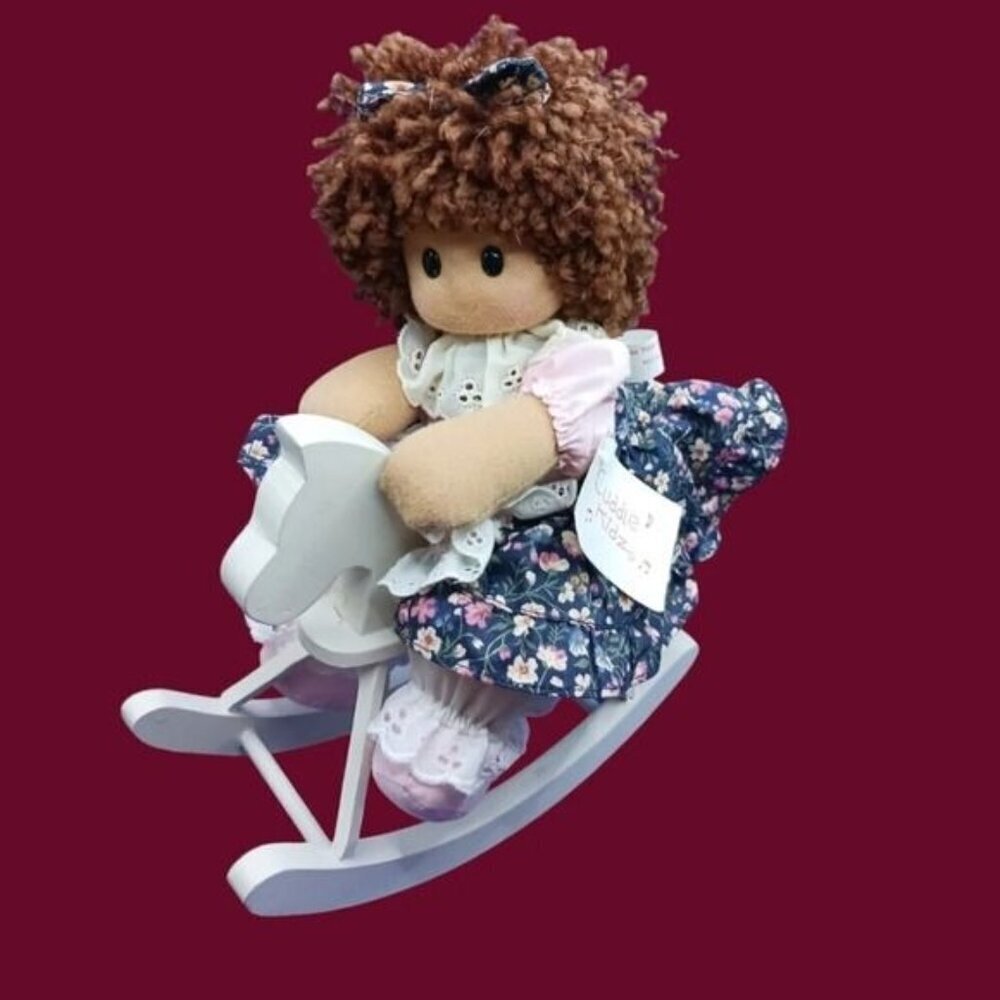 Berkely design vtg rocking horse musical doll